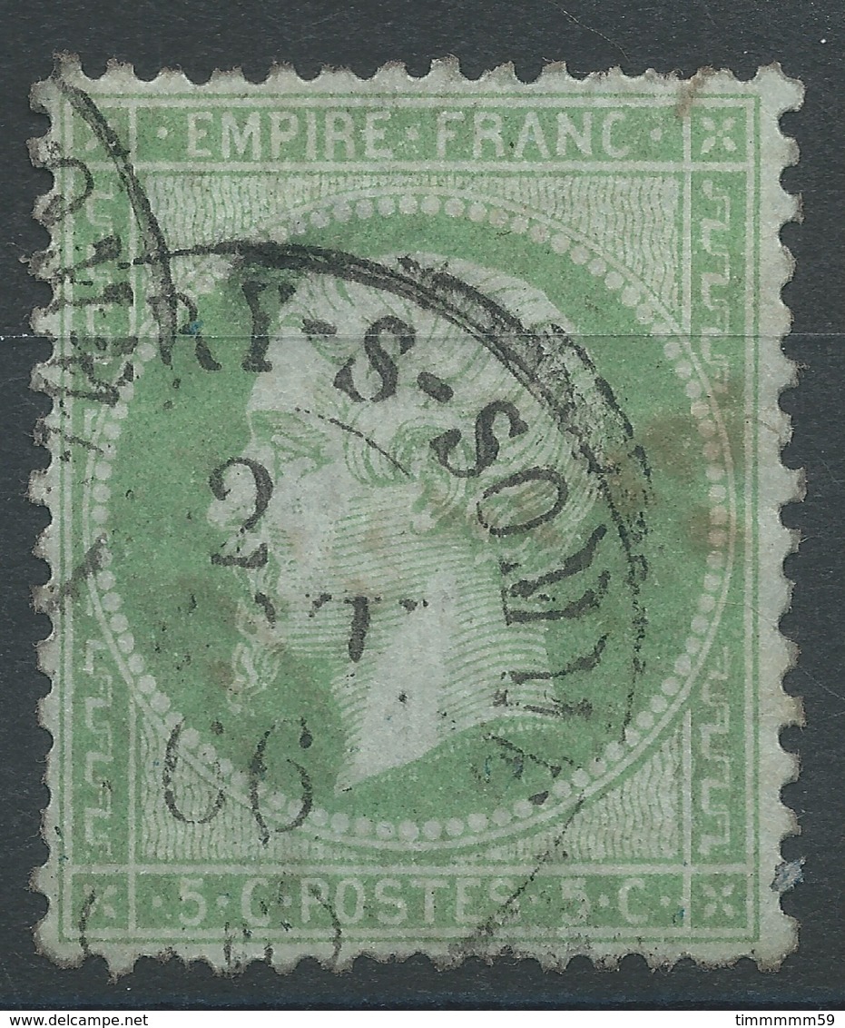 Lot N°46748  N°20, Oblit Cachet à Date De St VALERY-S-SOMME, Somme (76), Ind 3 - 1862 Napoleon III