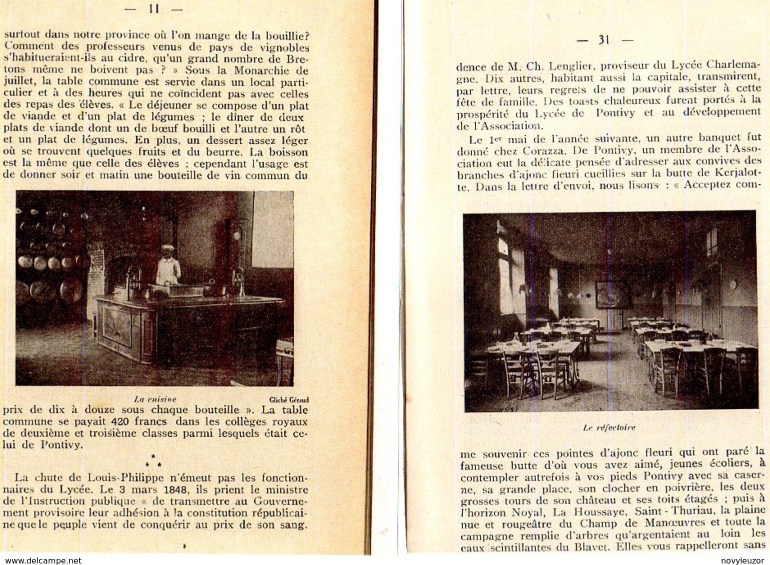 56 PONTIVY  Fascicule Le LYCEE De PONTIVY   1931  42 Pages. - Diplômes & Bulletins Scolaires