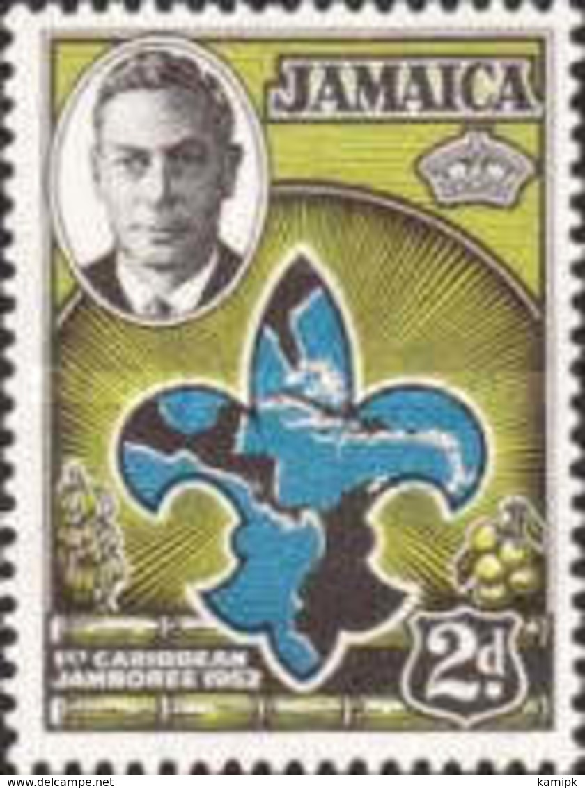 USED STAMPS  Jamaica - The 1st Caribbean Boy Scout Jamboree -1952 - Jamaica (1962-...)