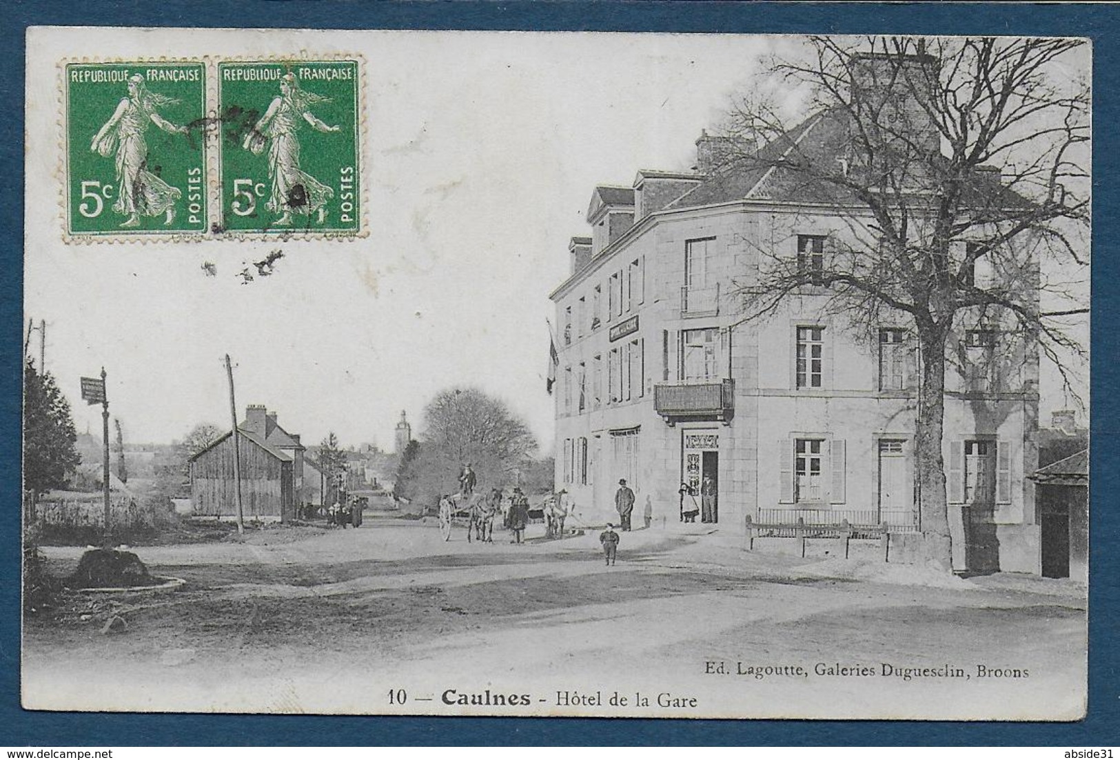 CAULNES - Hôtel De La Gare - Autres & Non Classés