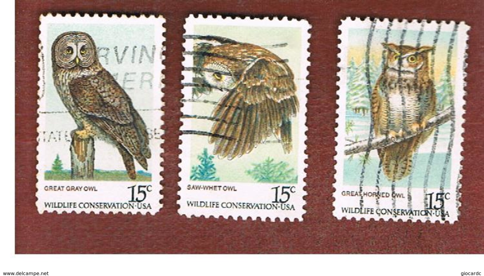 STATI UNITI (U.S.A.) - SG 1731  -  1978 BIRDS: OWLS  - USED - Usati