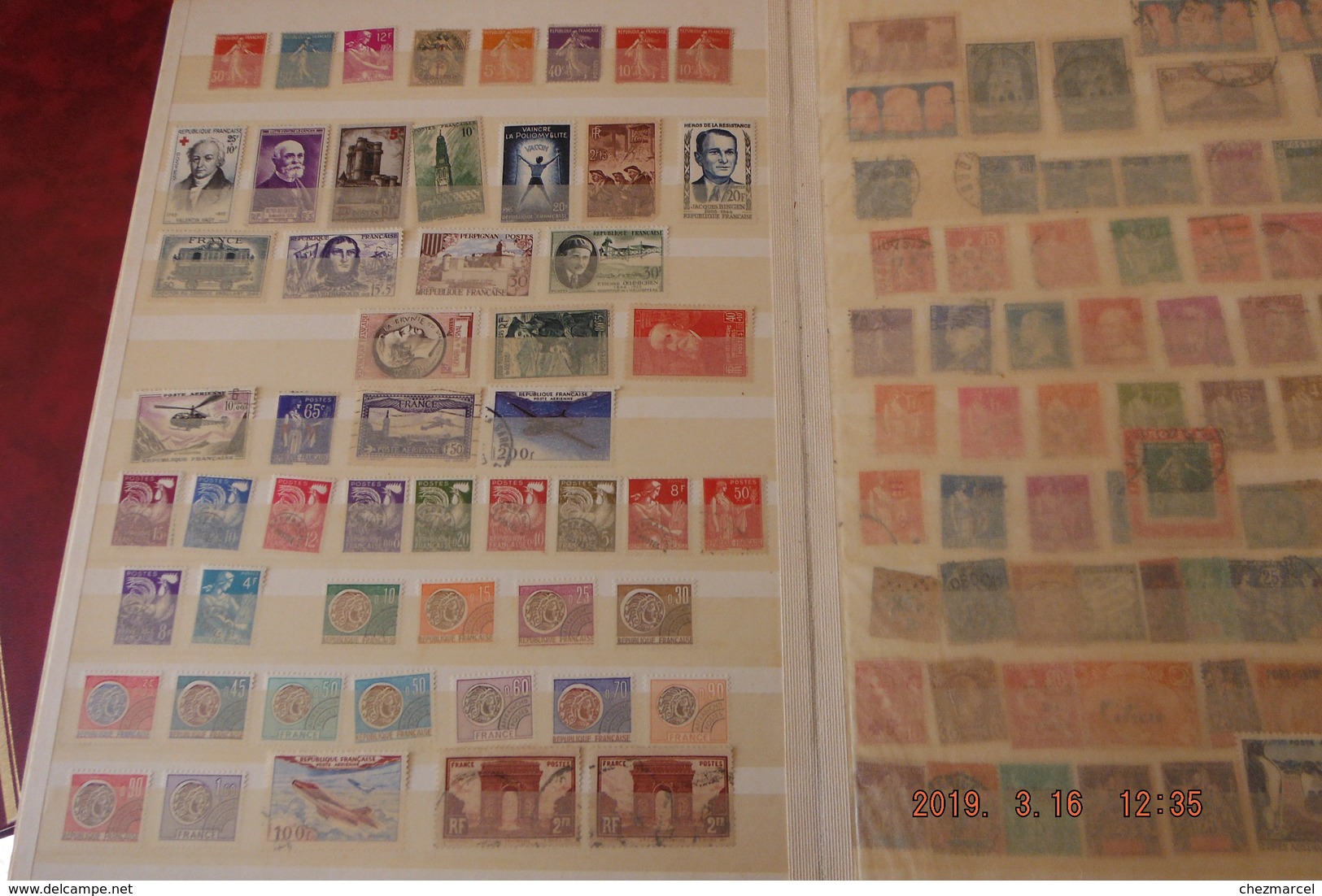 aLbum timbres FRANCE neufs/obliteres (quelques colonies 2eme choix)france neufs**/neufs* et obliteres