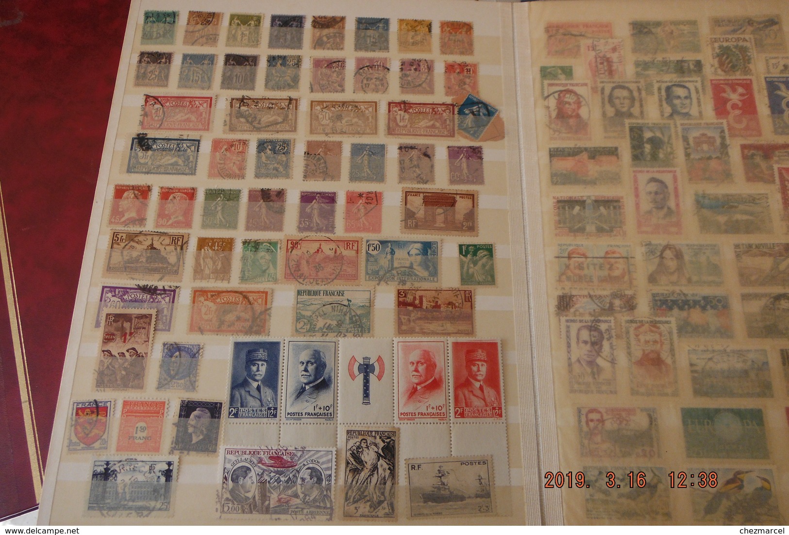 aLbum timbres FRANCE neufs/obliteres (quelques colonies 2eme choix)france neufs**/neufs* et obliteres