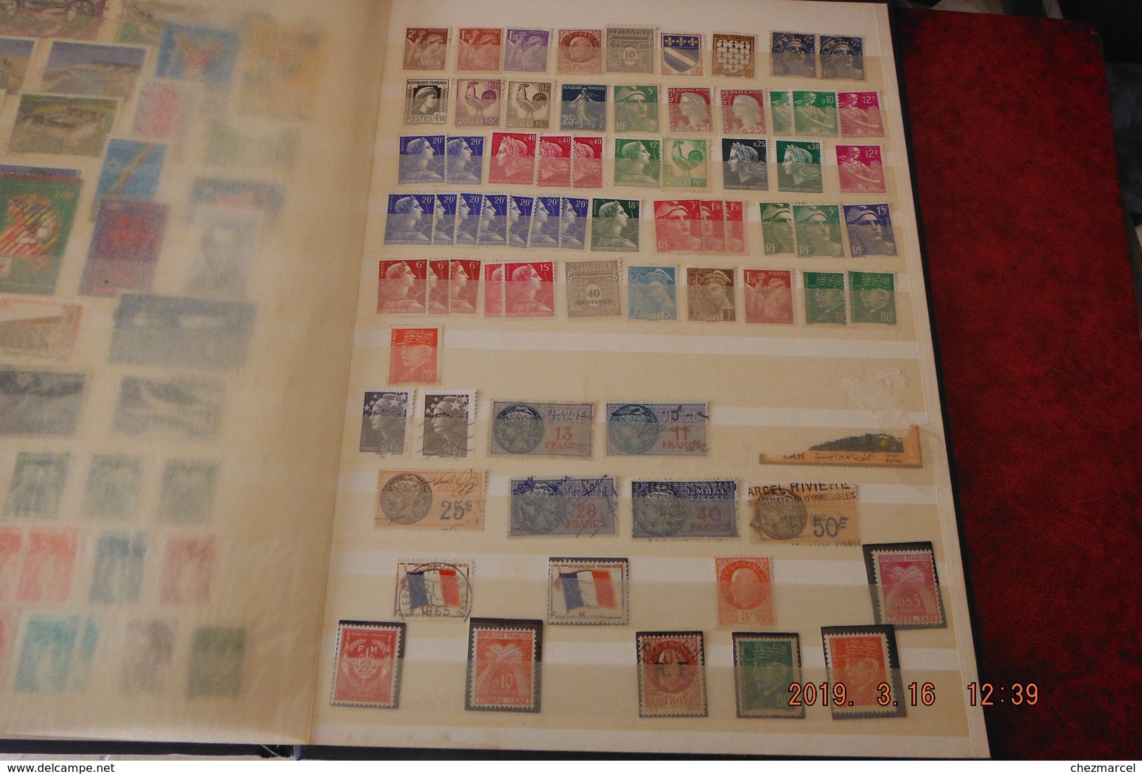 aLbum timbres FRANCE neufs/obliteres (quelques colonies 2eme choix)france neufs**/neufs* et obliteres