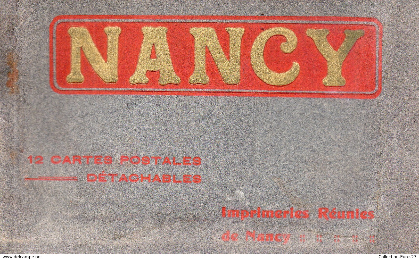 54-SUPERBE CARNET INCOMPLET DE 10/12 CPA DE NANCY - Nancy