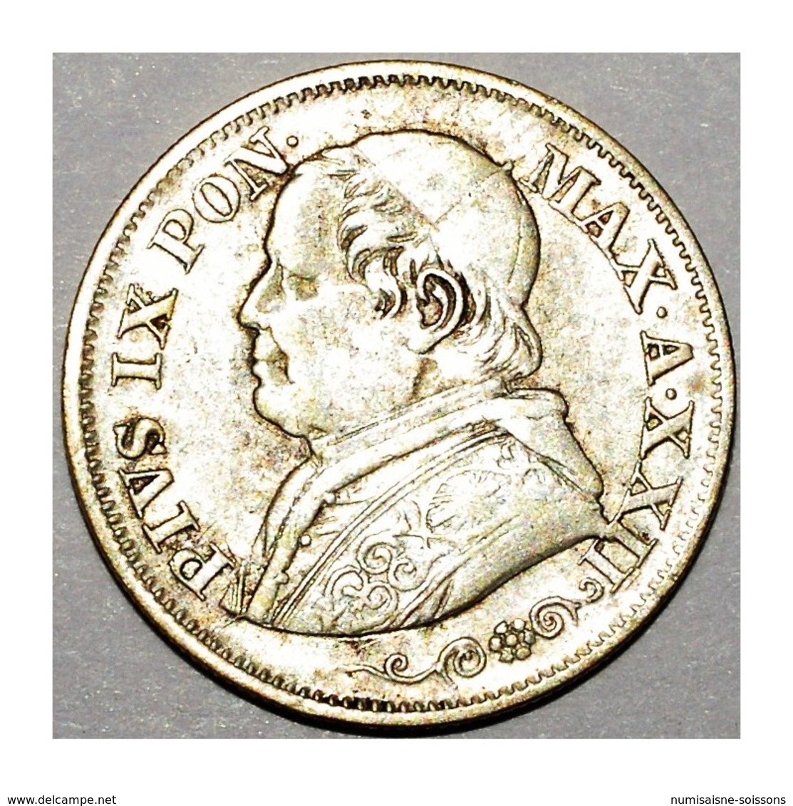 VATICAN - PIE IX (1846-1878) - 10 SOLDI 1867 R (ROME) - XXII - TRES TRES BEAU - - Vaticano (Ciudad Del)