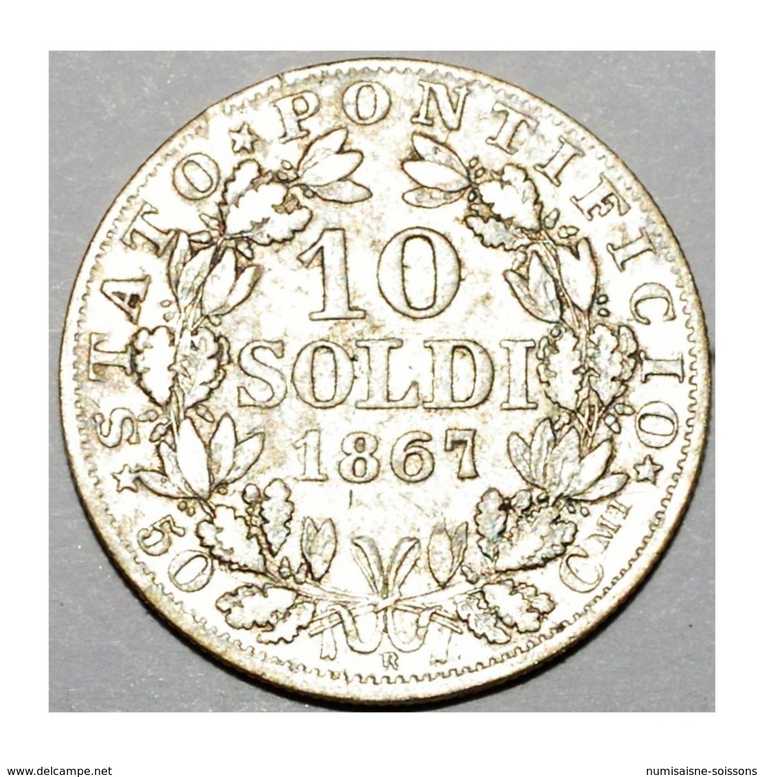 VATICAN - PIE IX (1846-1878) - 10 SOLDI 1867 R (ROME) - XXII - TRES TRES BEAU - - Vaticano (Ciudad Del)