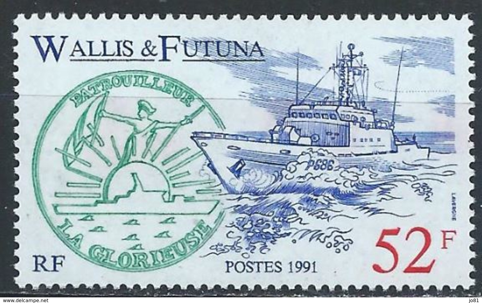 Wallis Et Futuna YT 405 XX / MNH Bateau Boat - Unused Stamps