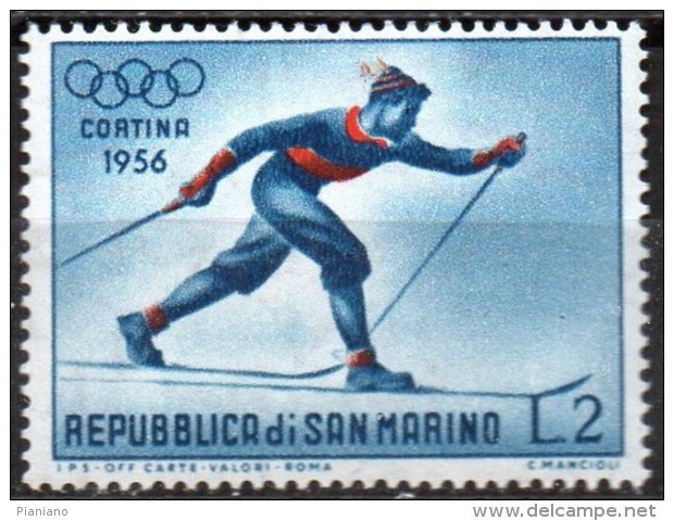 PIA - SAN  MARINO  - 1955 : 7° Giochi Olimpici Invernali Di Cortina D' Ampezzo  -  (SAS  429) - Winter 1956: Cortina D'Ampezzo