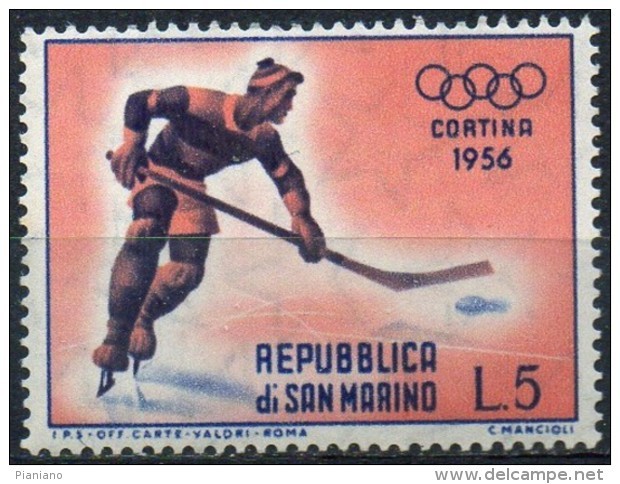 PIA - SAN  MARINO  - 1955 : 7° Giochi Olimpici Invernali Di Cortina D' Ampezzo  -  (SAS  432) - Invierno 1956: Cortina D'Ampezzo