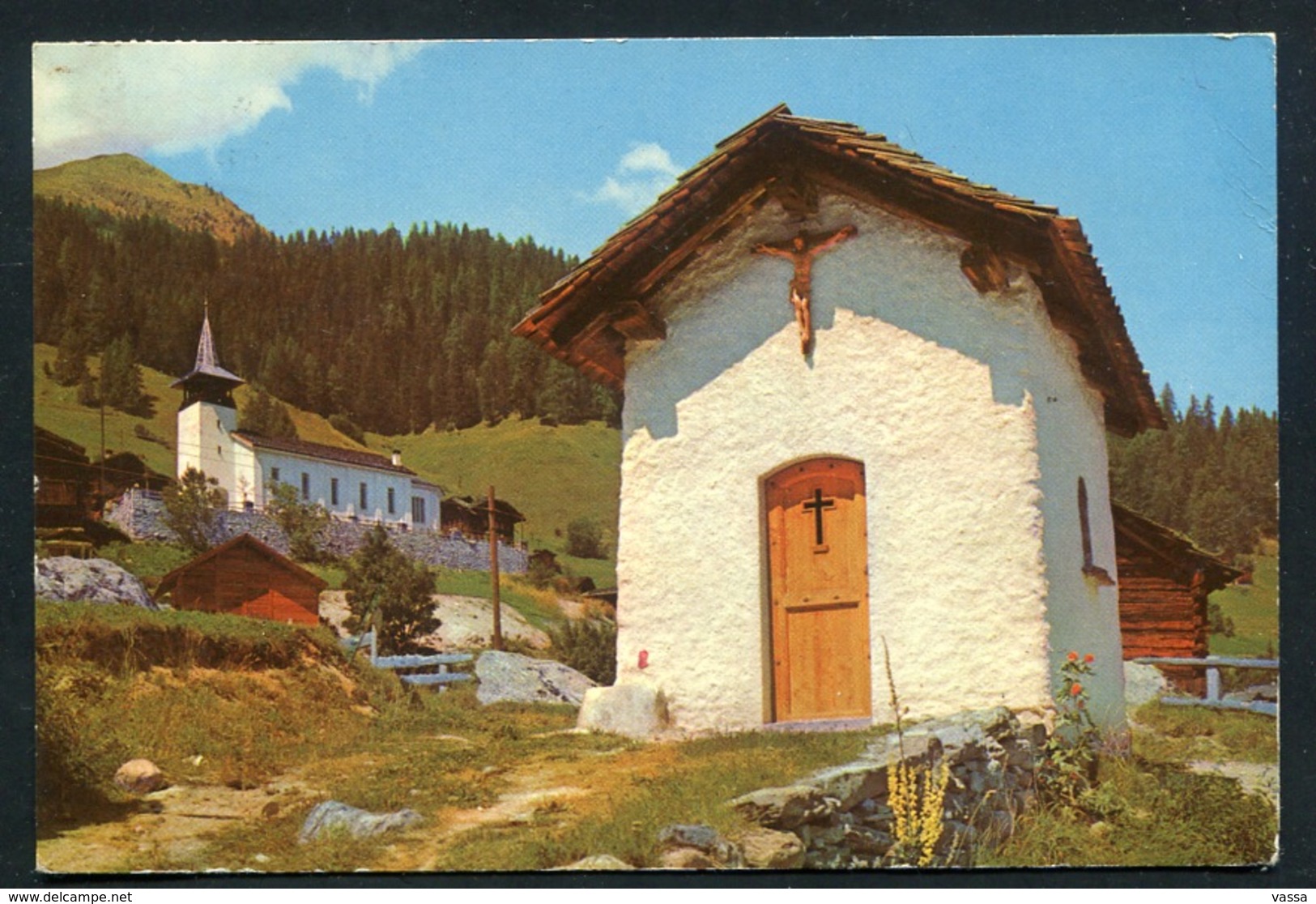 Grimentz (Val D'Anniviers) : Chapelle. Affranchie De AYER 1963. SUISSE - Ayer