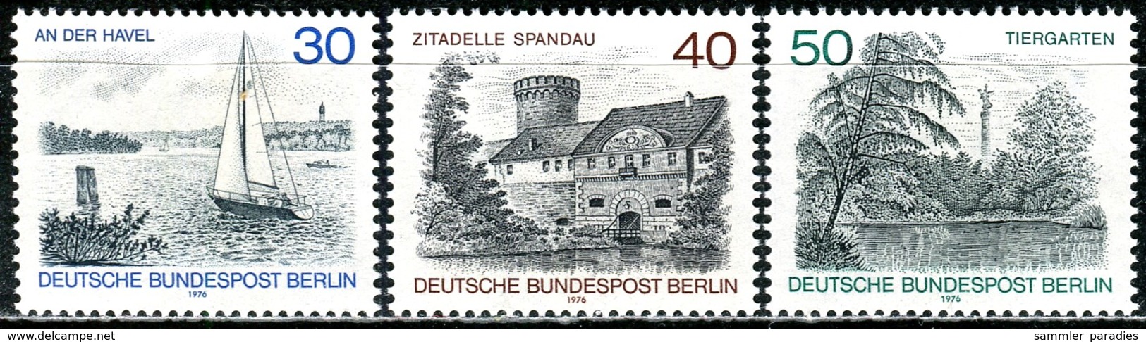 Berlin - Mi 529 / 531 - ** Postfrisch (E) -  Berlin-Ansichten I - Unused Stamps