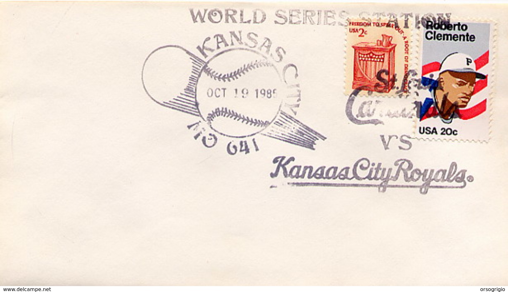 USA -  FDC 1985 - KANSAS CITY ROYALS  BASEBALL  -  WORLD SERIE - Baseball