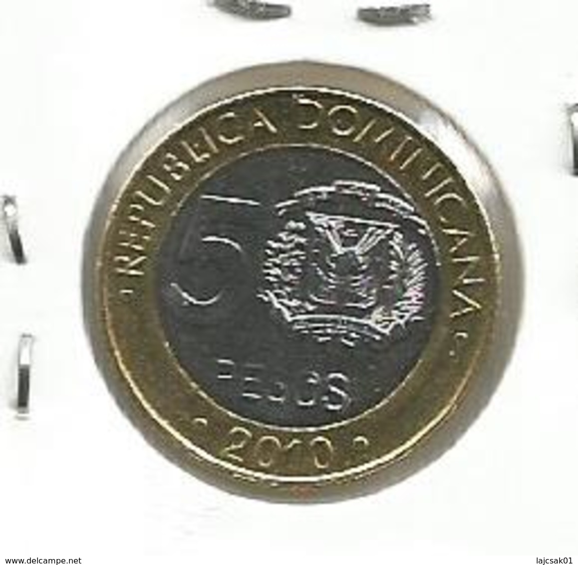 C5  Dominicana 5 Pesos 2010. - Dominicaine