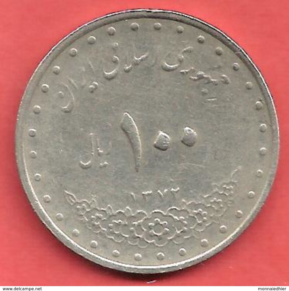 100 Rials , IRAN , Cupro-Nickel , SH 1372 , N° KM # 1261.2 , Y # 183 - Iran