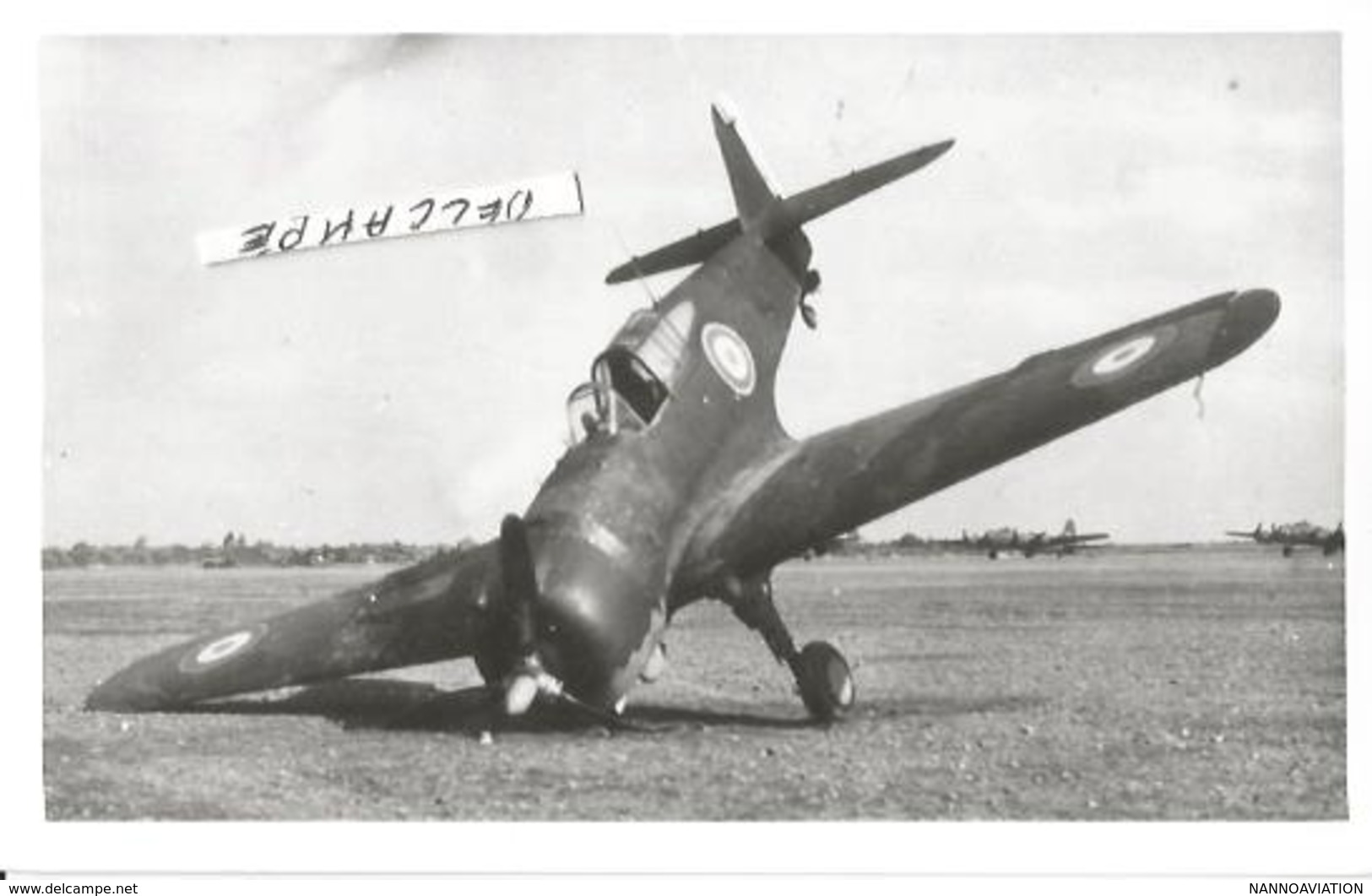 PHOTO AVION CURTISS H75 C1 CRASH   13X9CM - 1939-1945: 2a Guerra