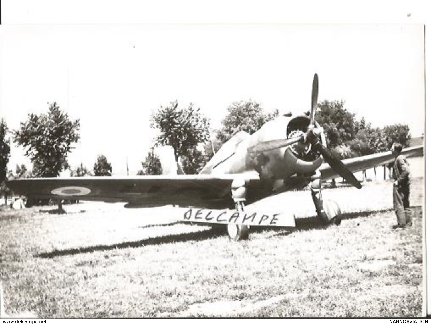 PHOTO AVION CURTISS H75 P36 CHASSEUR  ARCHIVE CUICH  12X8CM - 1939-1945: 2a Guerra