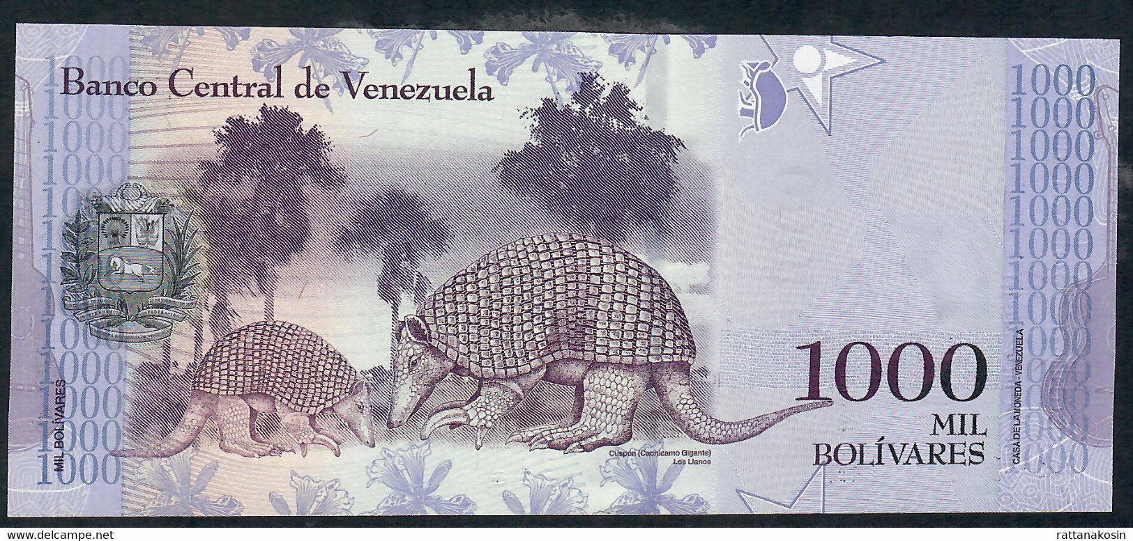 VENEZUELA P95b 1000 BOLIVARES  23.3.2017 UNC. - Venezuela