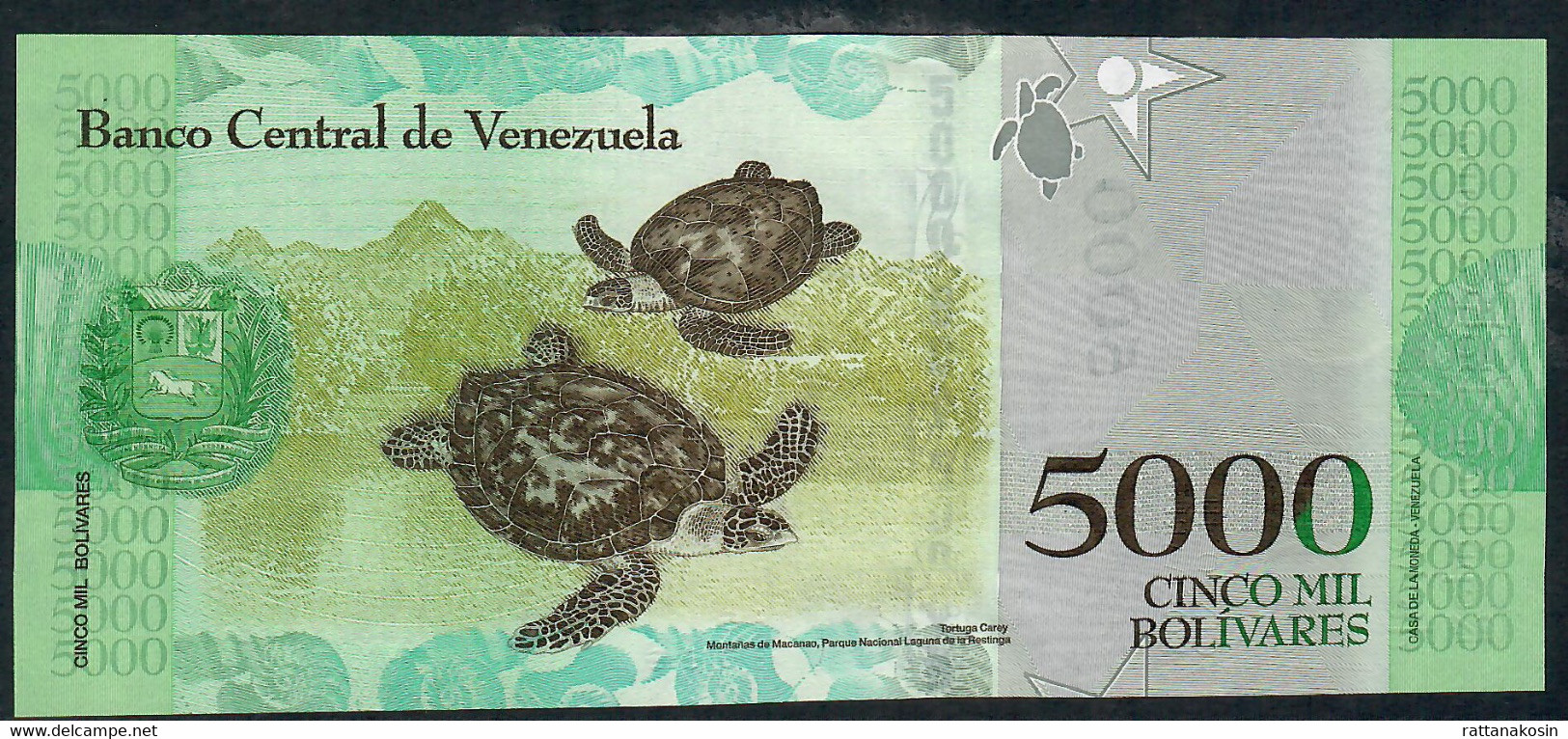 VENEZUELA P97 5000 BOLIVARES  18.8.2016  #A        UNC. - Venezuela