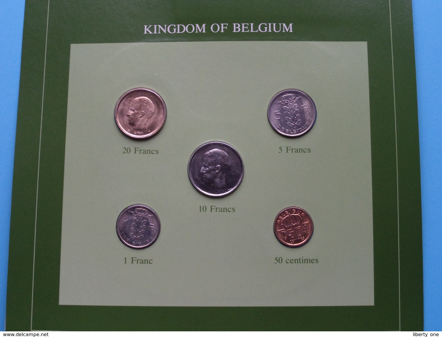 KINGDOM OF BELGIUM ( From The Serie Coin Sets Of All Nations ) Card 20,5 X 29,5 Cm. ) + Stamp '83 ! - Autres & Non Classés