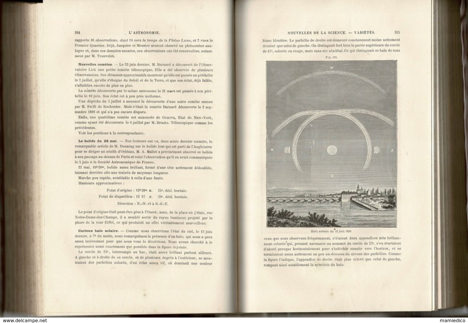 1889 FLAMMARION L'ASTRONOMIE POPULAIRE 448 Pages 157 Figures+12 Revues Mensuelles De 12 P Dans Le Livre - Astronomie