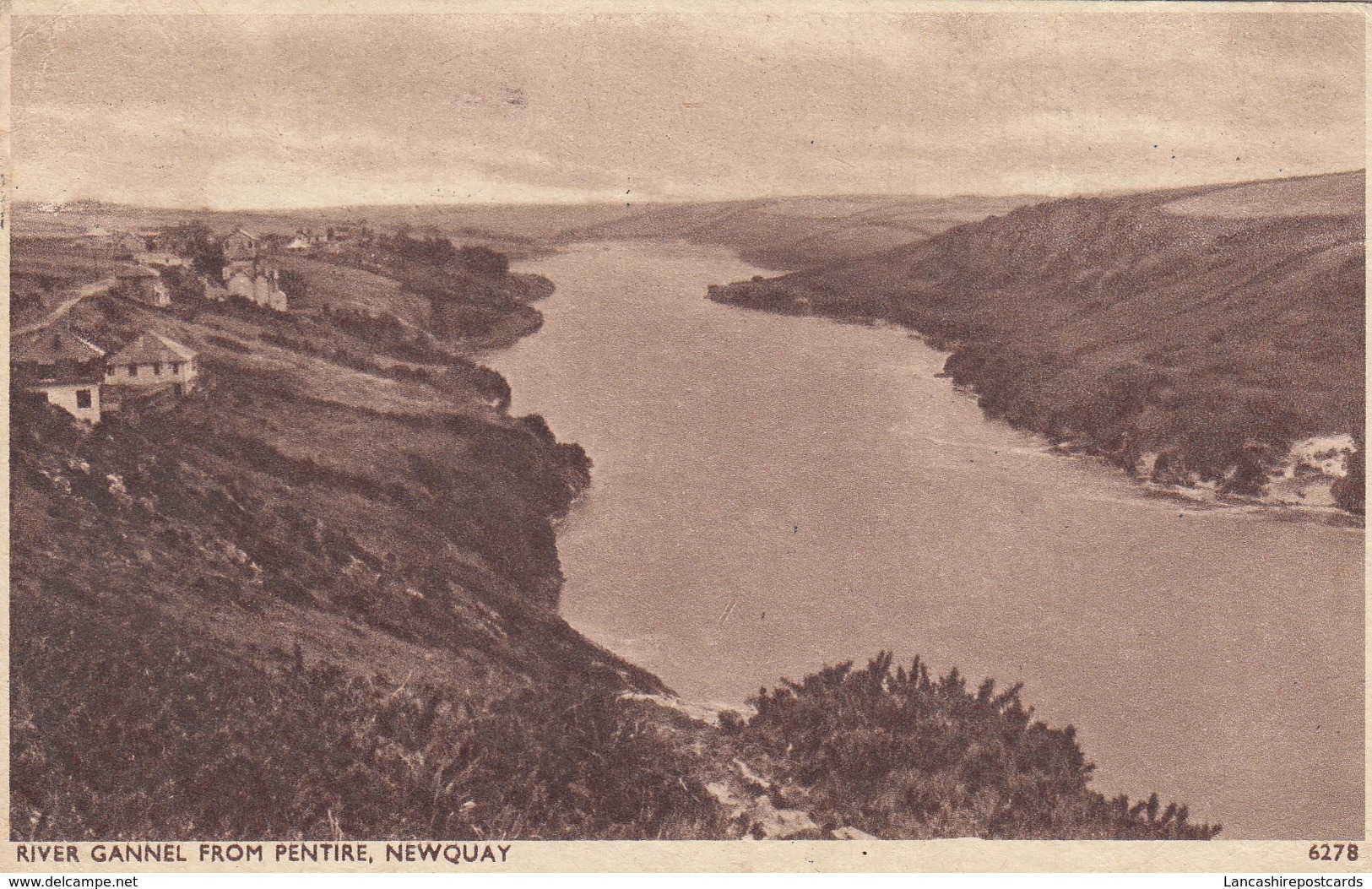 Postcard River Gannel From Pentire Newquay PU 1949 [ Sweetman ] My Ref  B12914 - Newquay