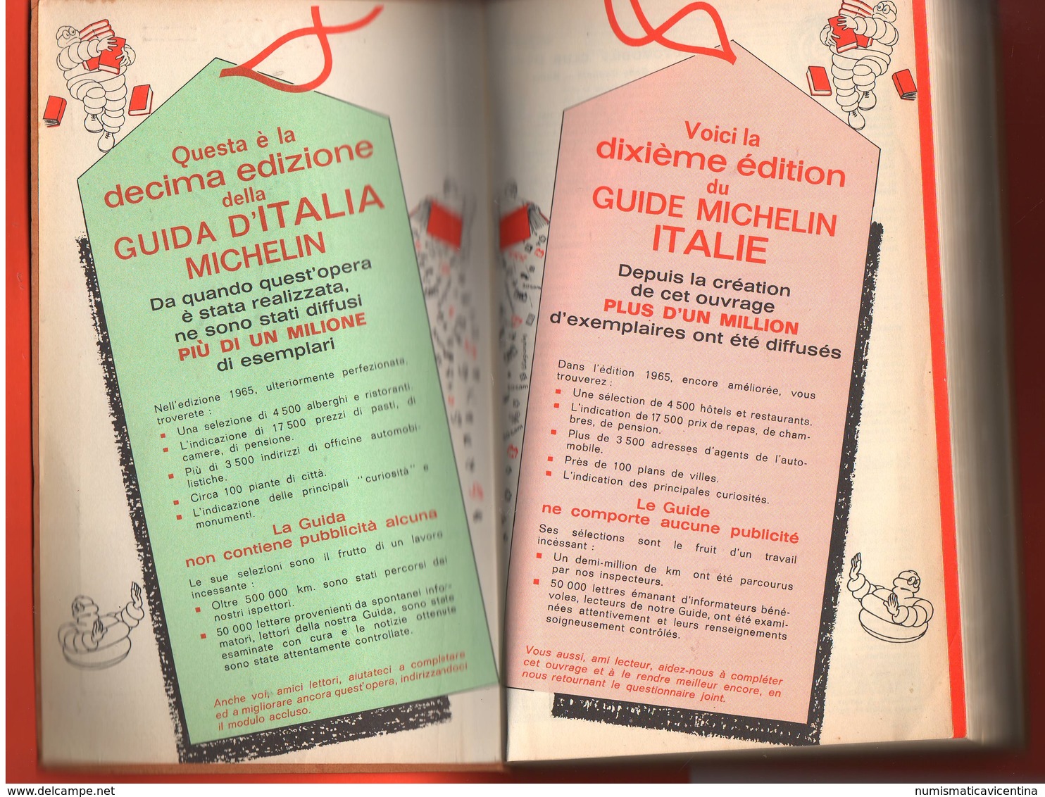 ACI Guida Michelin Italia 1965 Cucina Alberghi Ristoranti Strade - Engines
