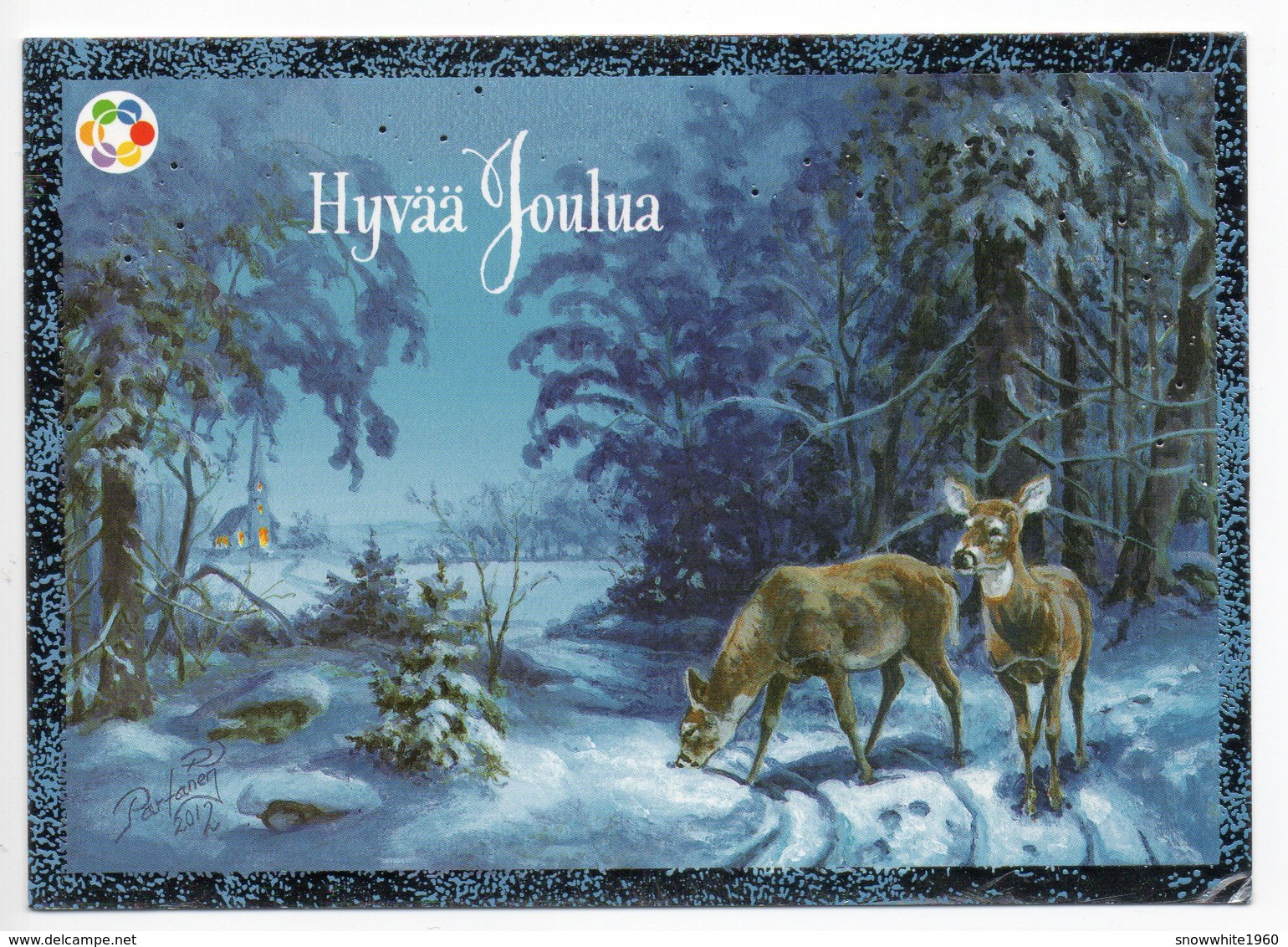 Postal Stationery CANCER FOUNDATION Finland - CHRISTMAS POSTCARD - ANIMALS - DEER - Postage Paid - Postal Stationery