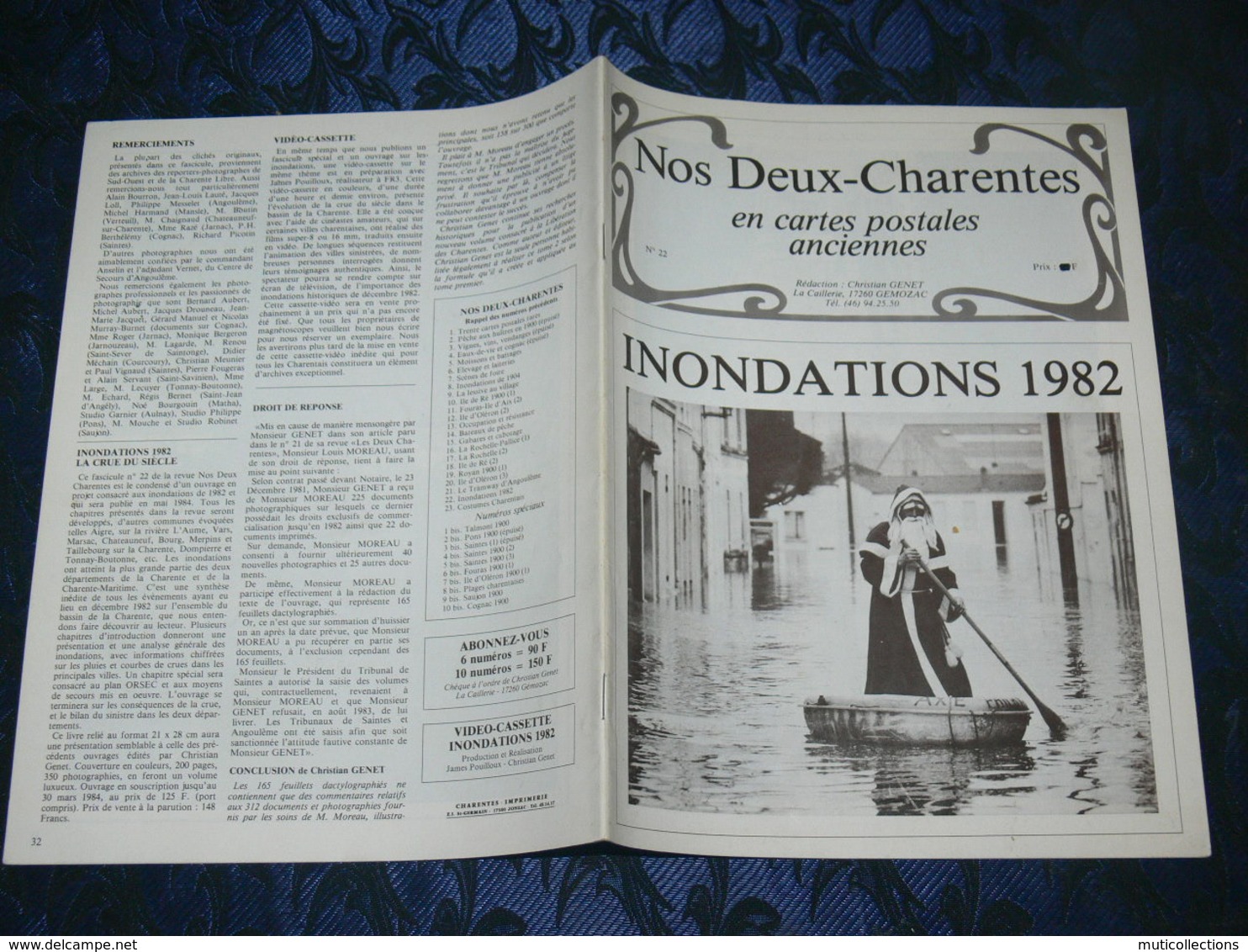 NOS DEUX CHARENTES EN CPA N° 22 /  INONDATIONS  1982/ SAINTES / ROCHEFORT / ROYAN / OLERON / SAUJON - Poitou-Charentes