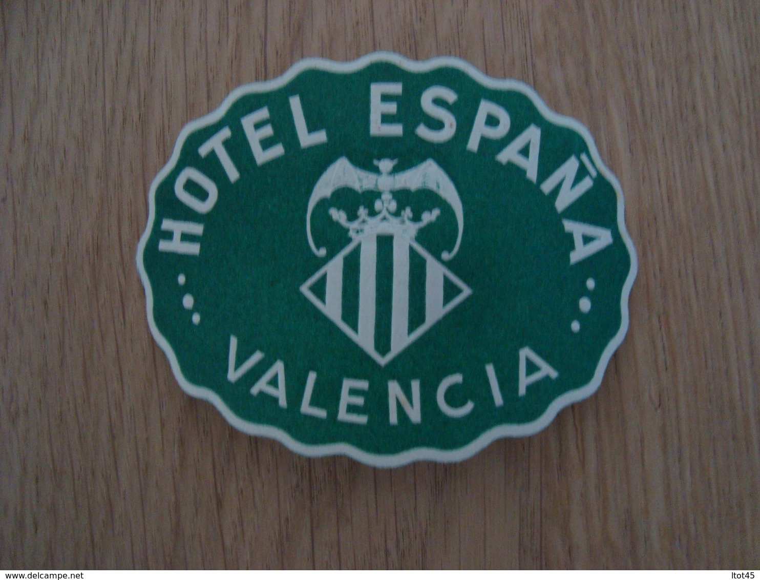 ETIQUETTE D'HOTEL ESPANA VALENCIA - Etiketten Van Hotels