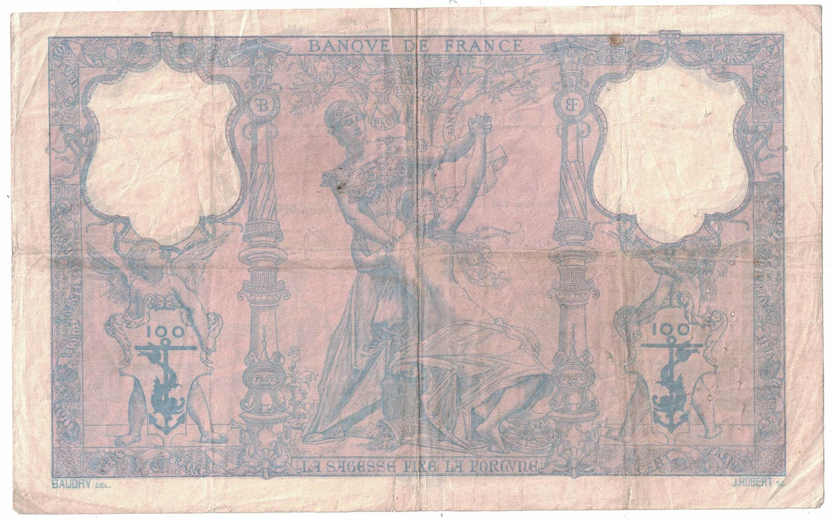 France 100 Francs “Bleu Et Rose” – 27.12.1905 - 100 F 1888-1909 ''Bleu Et Rose''