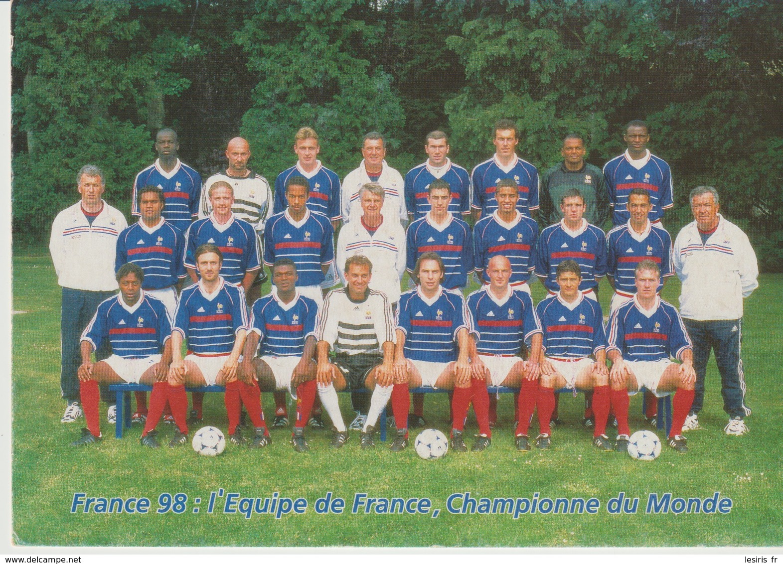 C.P. - FRANCE 98 - L'EQUIPE DE FRANCE - CHAMPIONNE DU MONDE - FOOTBALL - SÉRIE OFFICIELLE - - Football