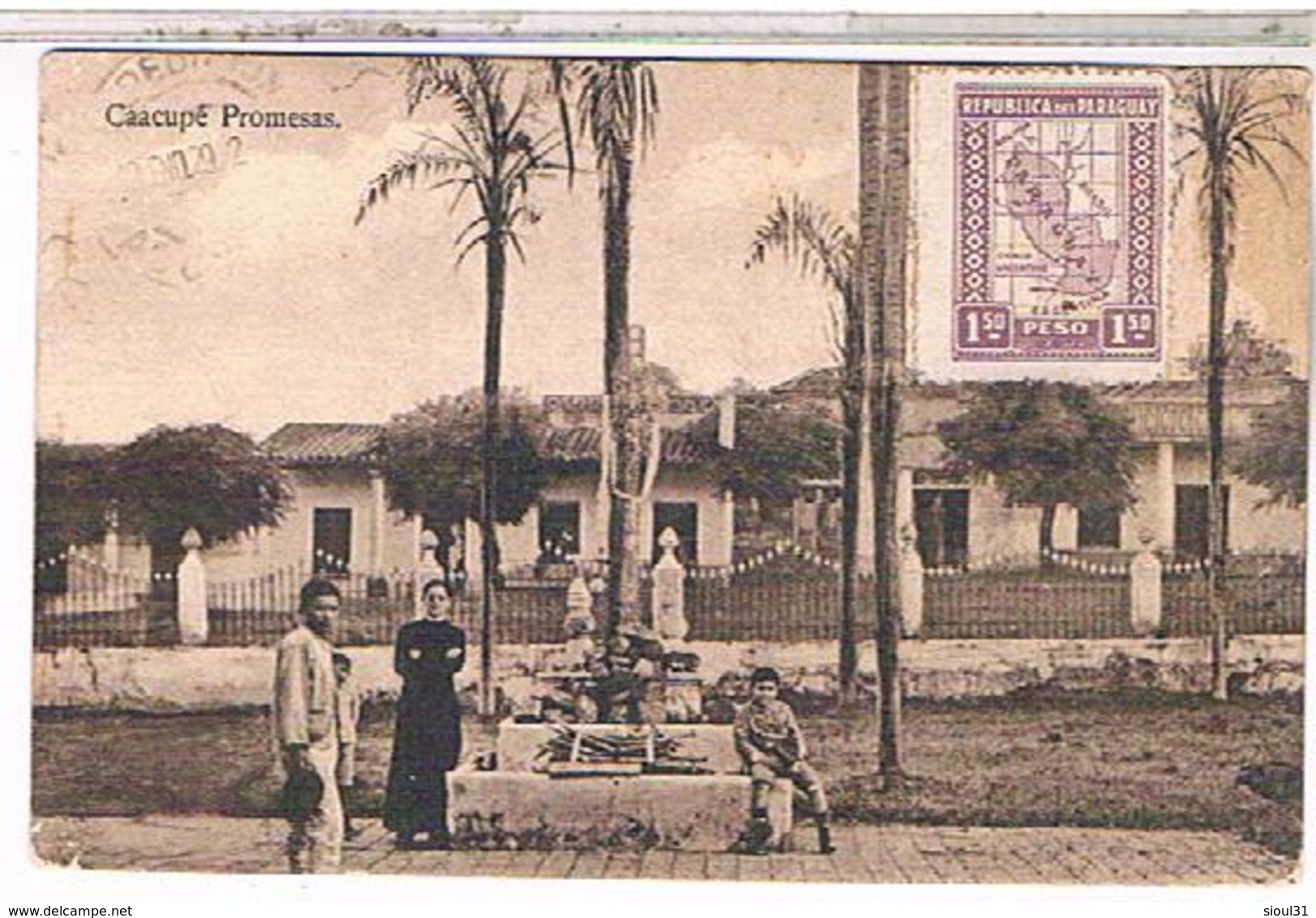 PARAGUAY  CPA CAACUPE PROMESAS  1929   US184 - Paraguay