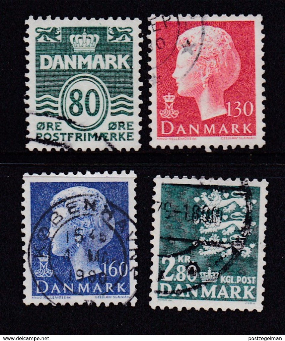 DENMARK, 1979, Used Stamp(s), Definitives,  MI 679=685, #10145, 4 Values Only - Gebruikt