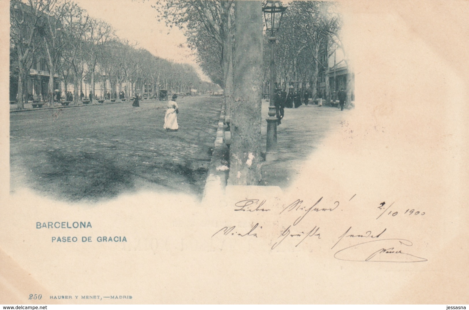 AK - Barcelona - Paseo De Gracia - 1900 - Barcelona