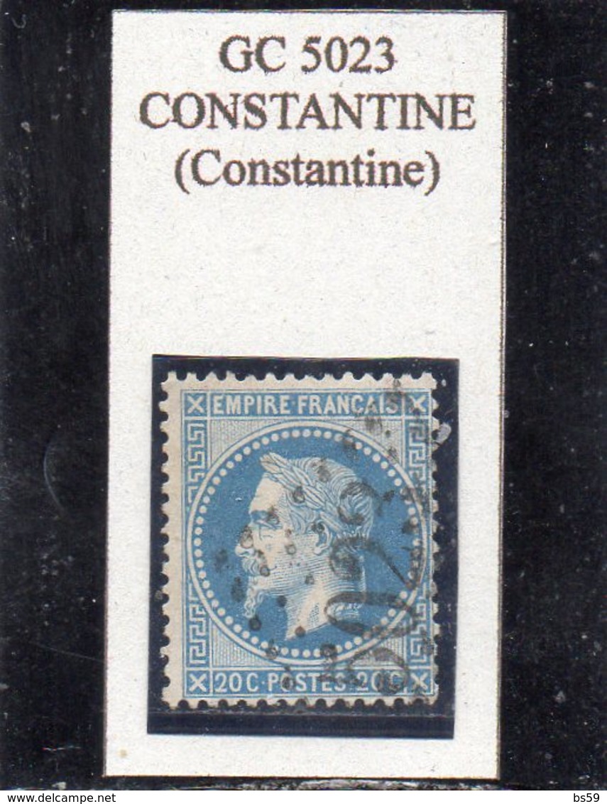 Algérie - N° 29A Obl GC 5023 Constantine - 1863-1870 Napoléon III. Laure