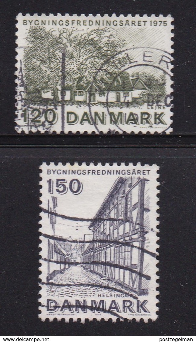 DENMARK, 1975, Used Stamp(s), Protecting Monuments,  MI 592=594, #10122, 2 Values Only - Gebruikt