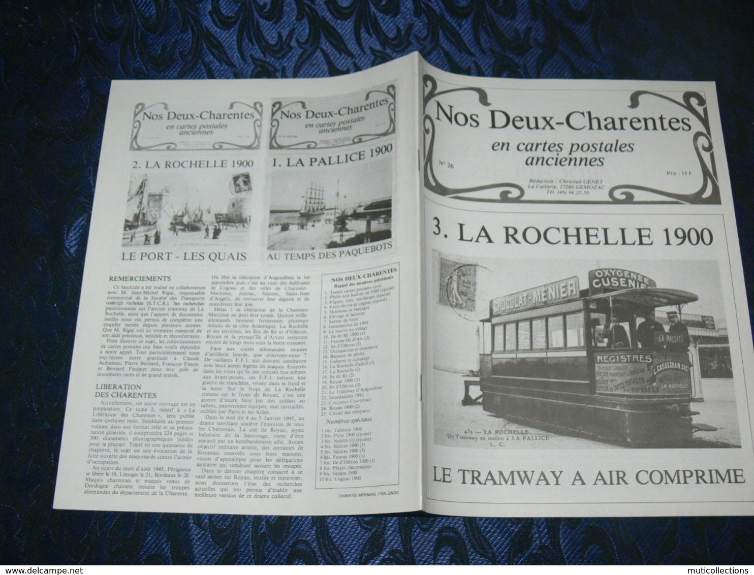 NOS DEUX CHARENTES EN CPA N° 26 / LA ROCHELLE TRAMWAY 1900  / SAINTES / ROCHEFORT / ROYAN / OLERON / SAUJON - Poitou-Charentes