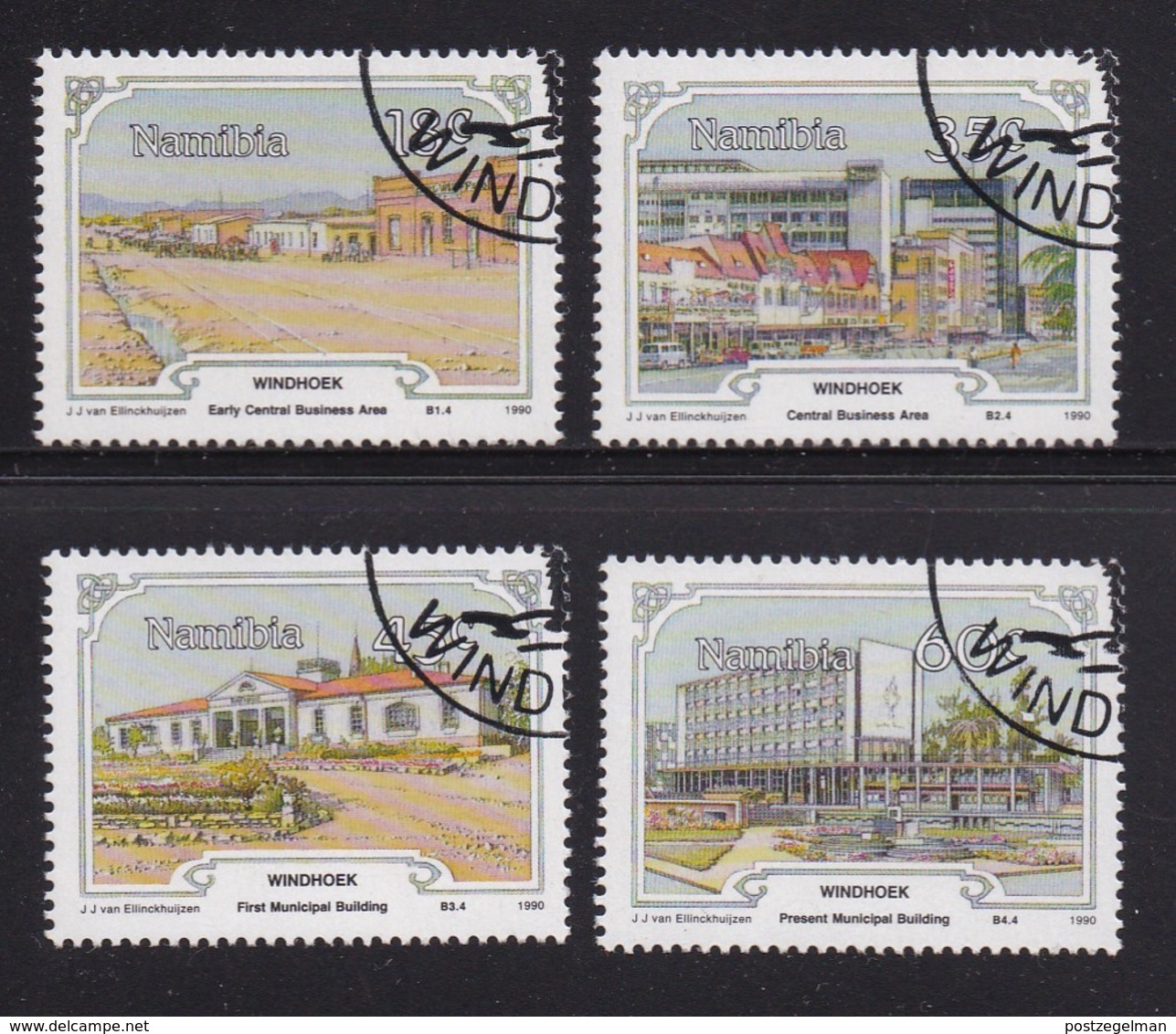 NAMIBIA 1990 CTO Stamp(s) Windhoek 675-678 #7165 - Namibië (1990- ...)