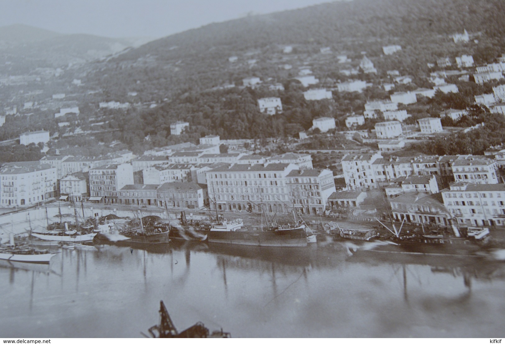 Véritable Photographie Photo Ancienne 23X16cm Vers 1900 Port De Nice Dock Quai - Lieux