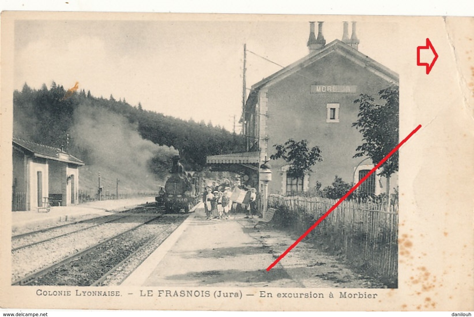 39 // LE FRASNOIS    Colonie Lyonnaise, En Excursion A Morbier  ** - Autres & Non Classés