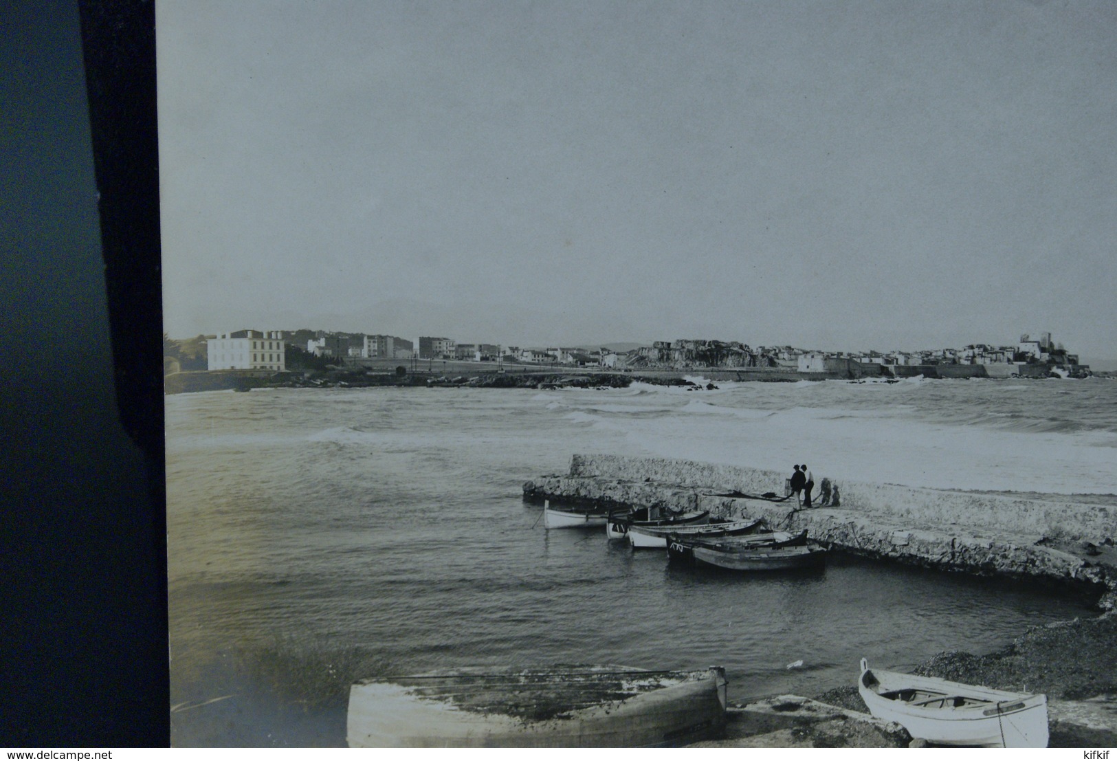 Véritable Photographie Photo Ancienne 23X16cm Vers 1900 Antibes Port De La Salis Aubernon - Places