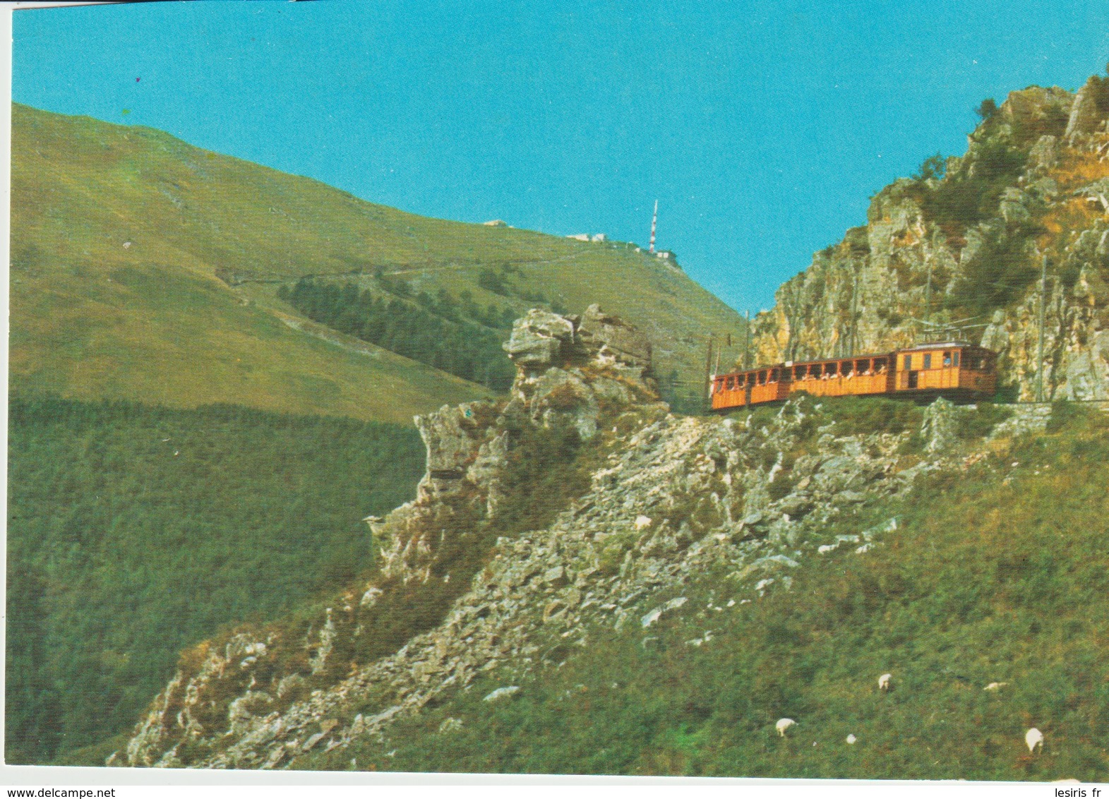 C.P. - PHOTO - LARUN GAIN - FUNICULAR PASANDO POR LA ROCA - FUNICULAIRE PASSANT PAR LE ROCHER - 21 - H. FOURNIER - Matériel