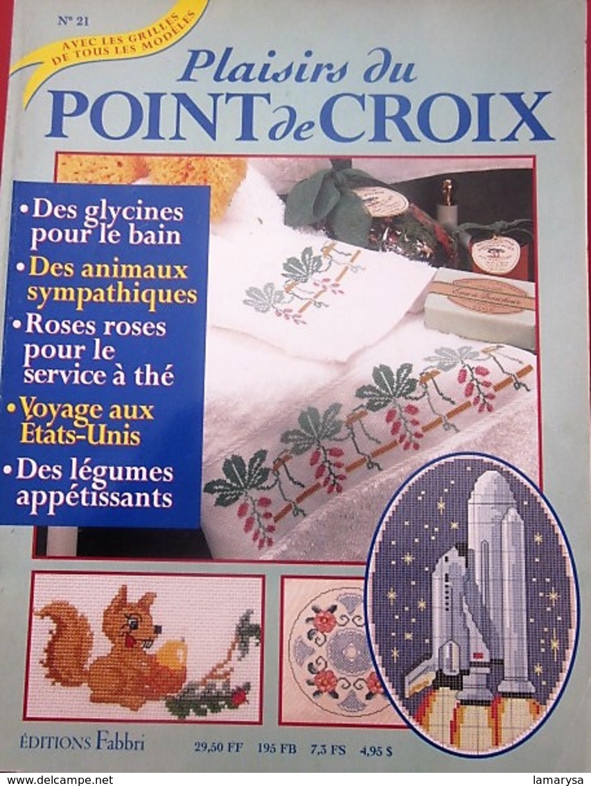 PLAISIRS DU POINT DE CROIX Avec GRILLES DE TOUS LES MODÈLES ET MOTIFS TRADITIONNELS DOSSIERS DU MOIS LOISIRS CRÉATIFS - Point De Croix