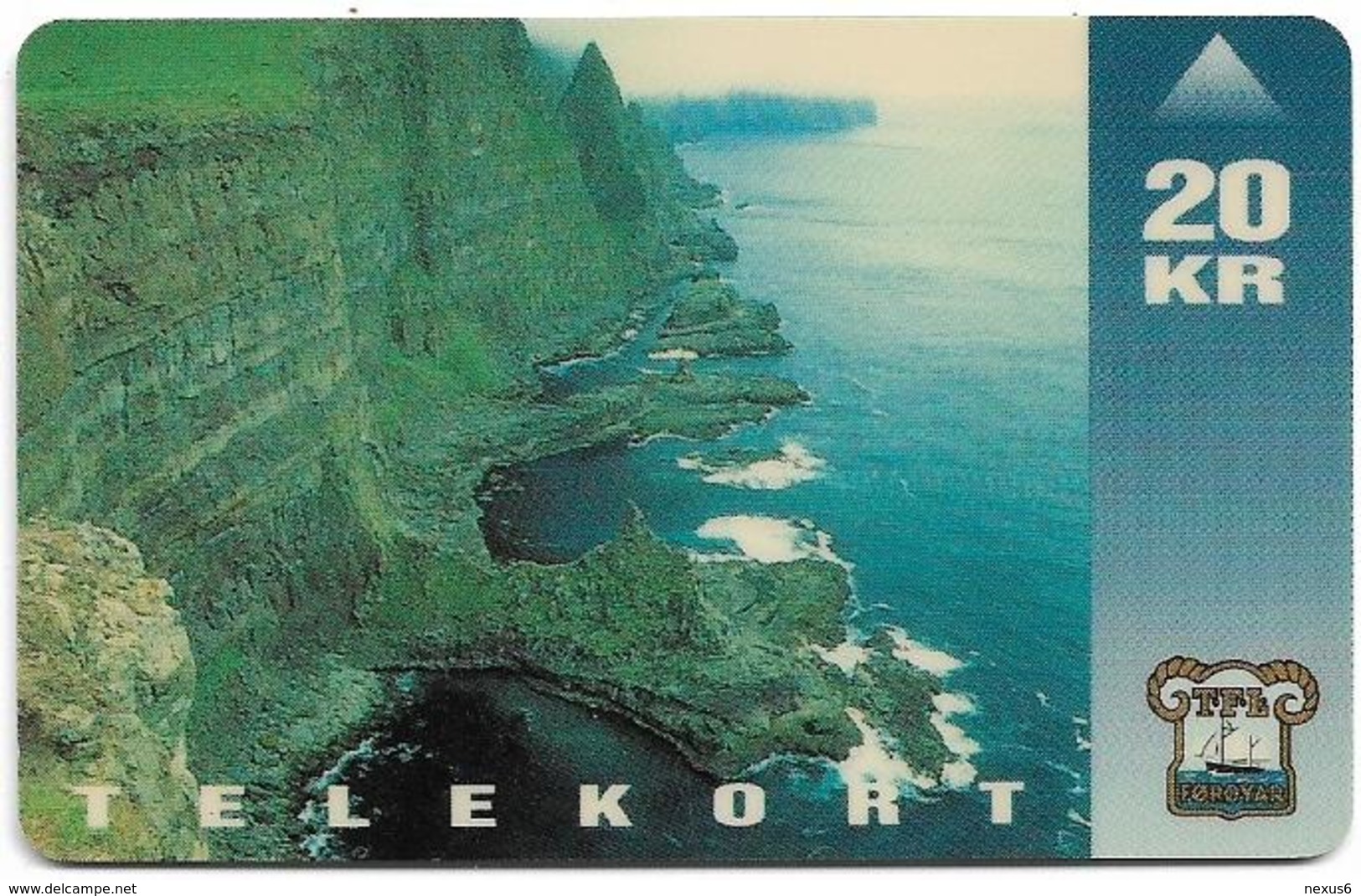 Faroe - Faroese Telecom (Magnetic) - Vágseiði - 20Kr. - 25.000ex, Used - Faroe Islands