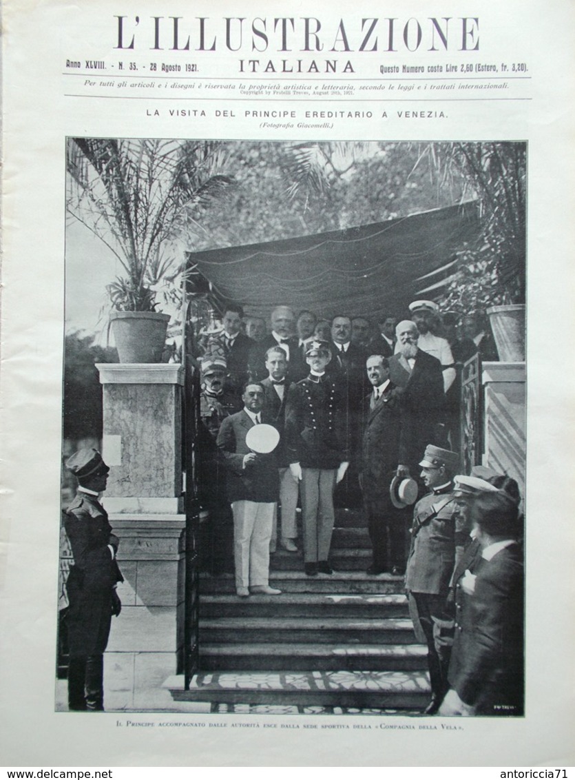 L'Illustrazione Italiana 28 Agosto 1921 Jean Bulhak Isarco Bressanone Fotografia - Altri & Non Classificati