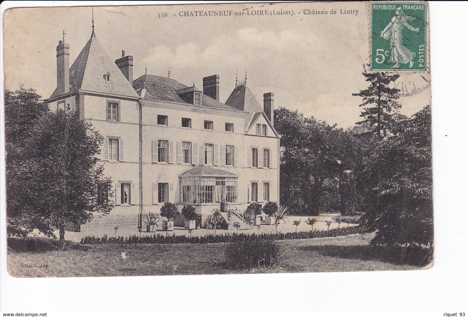 356 - Châteauneuf-sur-Loire - Château De Lintry - Andere & Zonder Classificatie