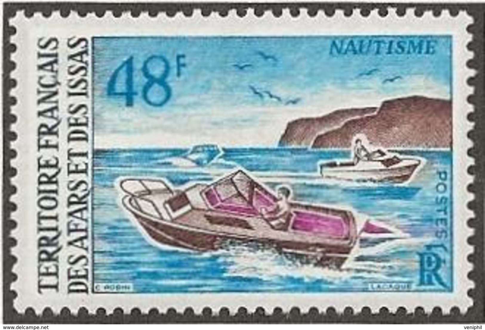 AFARS ET ISSAS - NAUTISME - TIMBRES N° 363-364 NEUF X - ANNEE 1970  -COTE 14 € - Ongebruikt