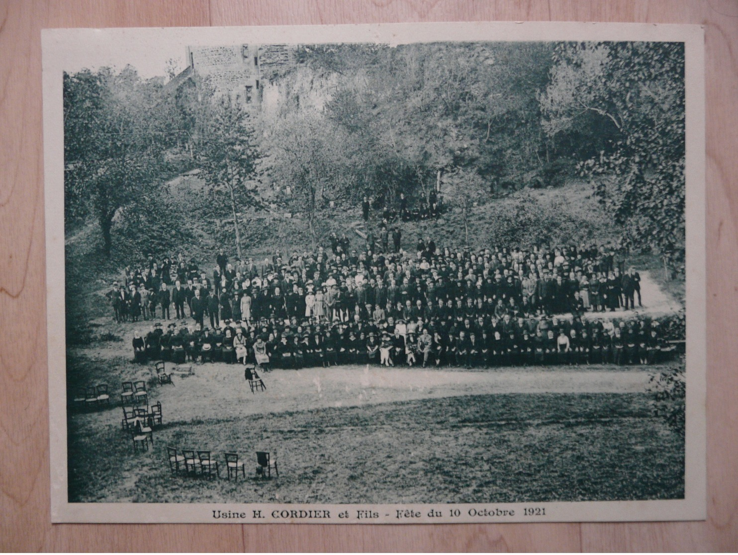 CPA - Carte Photo Grand Format - Fougères - Usine Chaussures H.Cordier  - Fête Du 21/10/1921 - Fougeres