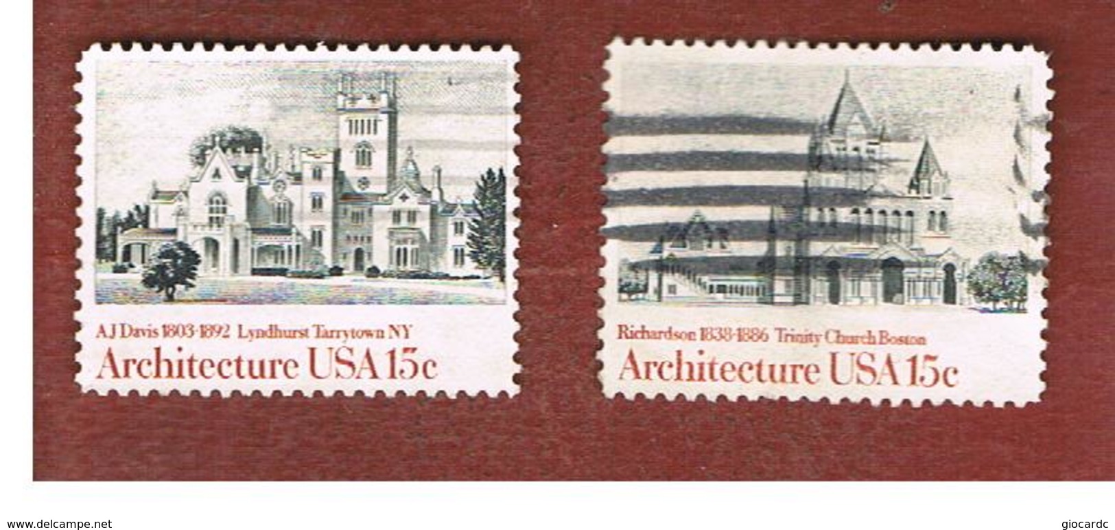 STATI UNITI (U.S.A.) - SG 1812.1814  -  1980  AMERICAN ARCHITECTURE -  USED - Usati